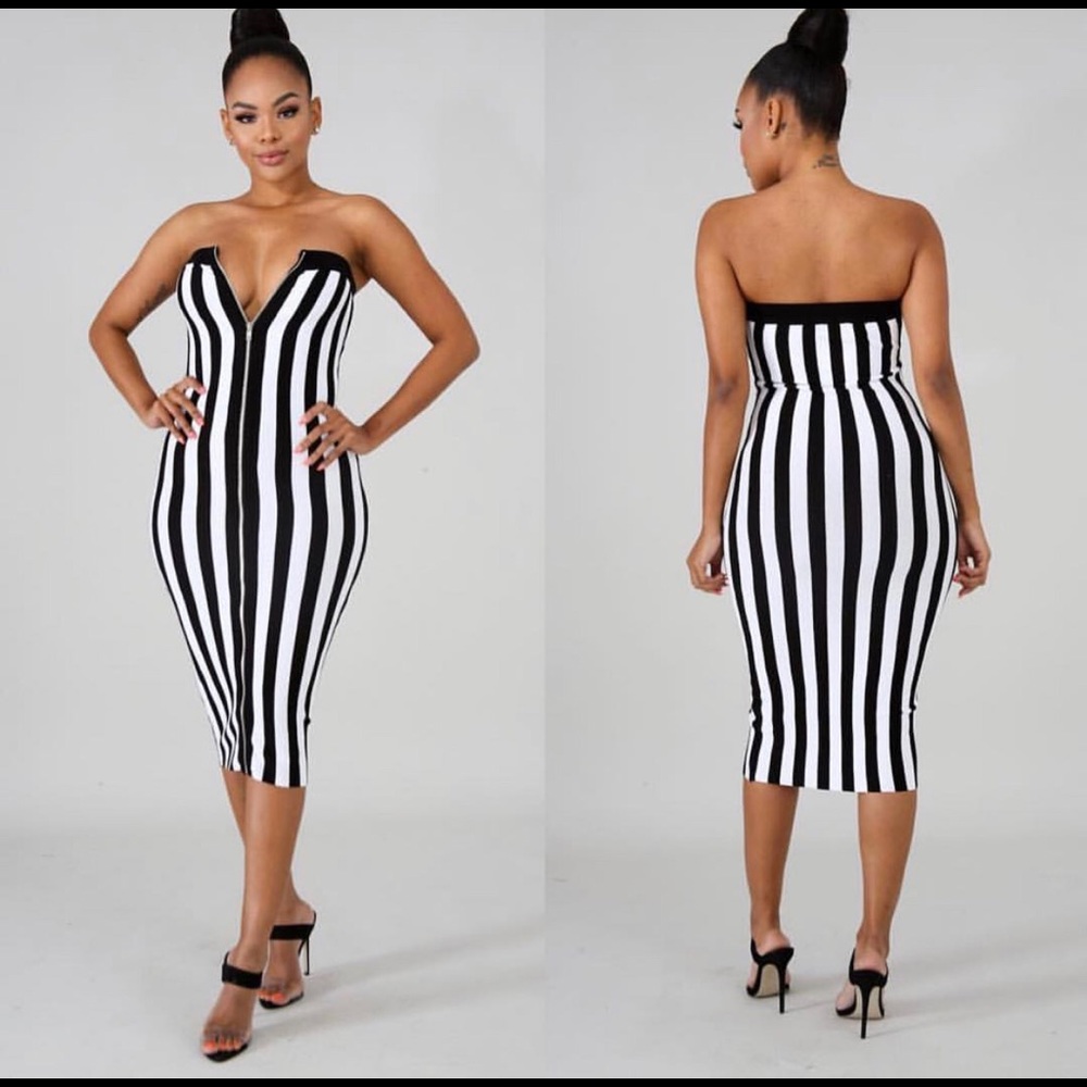Pin stripe dress (actual product photographed)